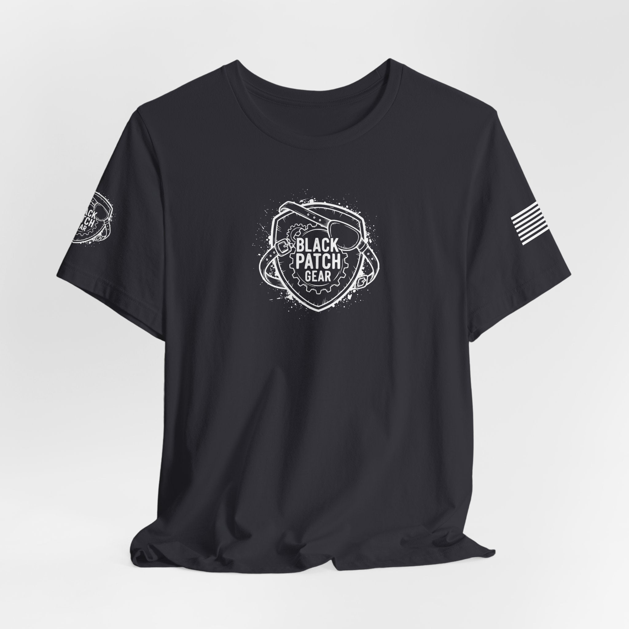 Black Patch Gear Logo (White)