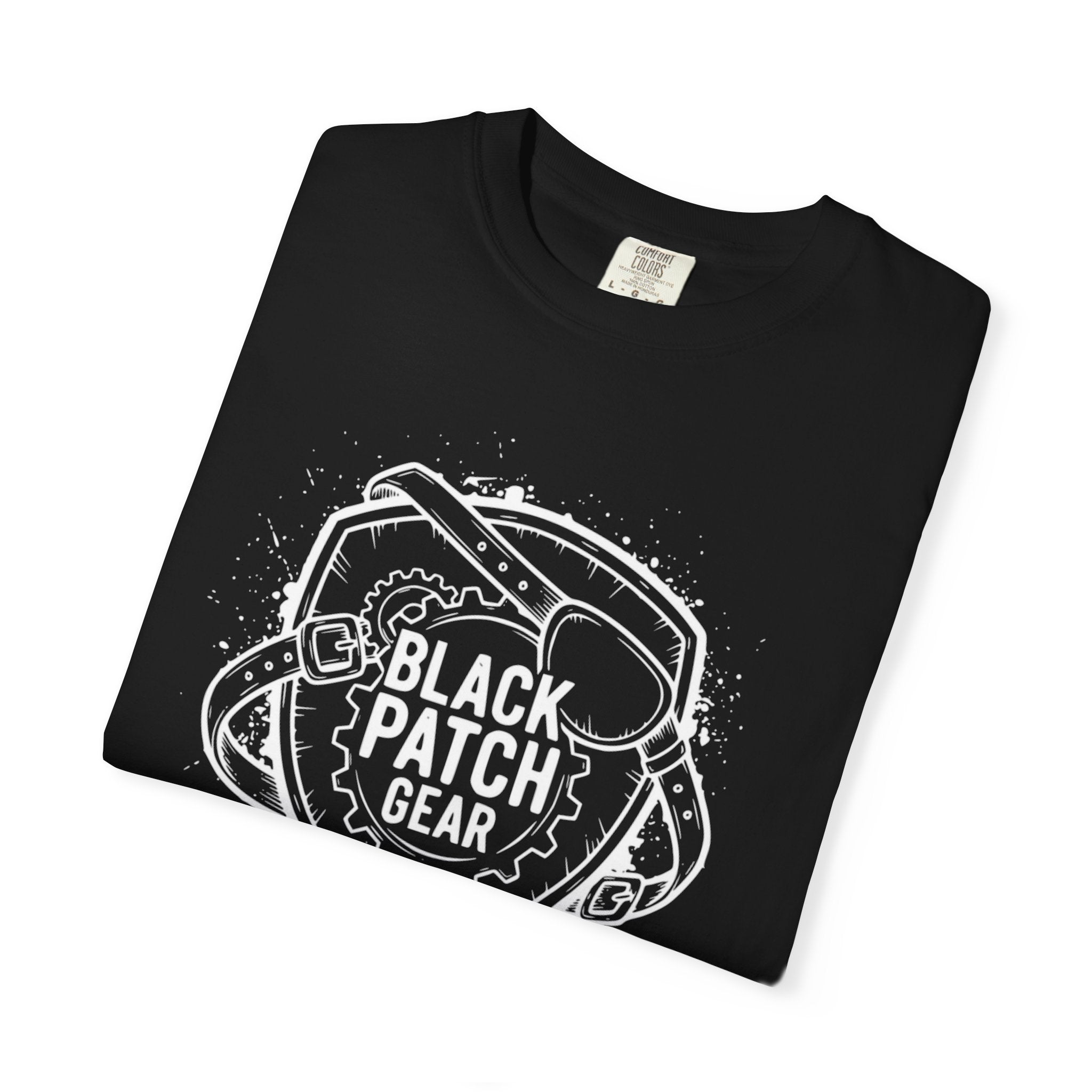Black Patch Gear Logo (White)