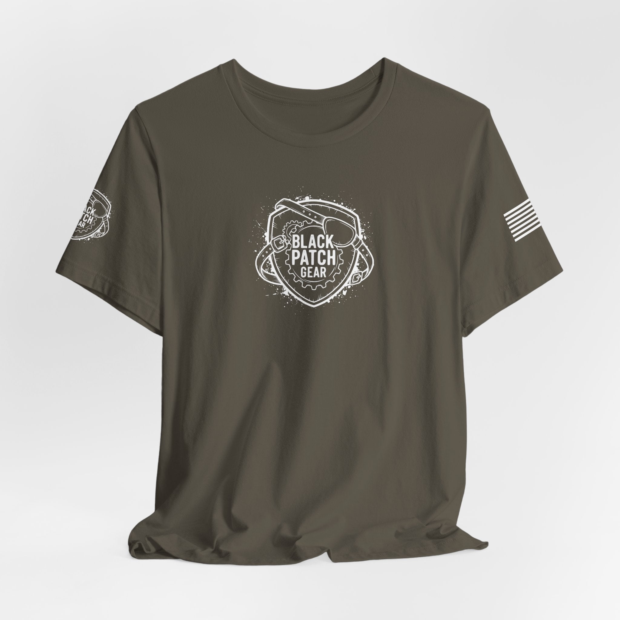Black Patch Gear Logo (White)