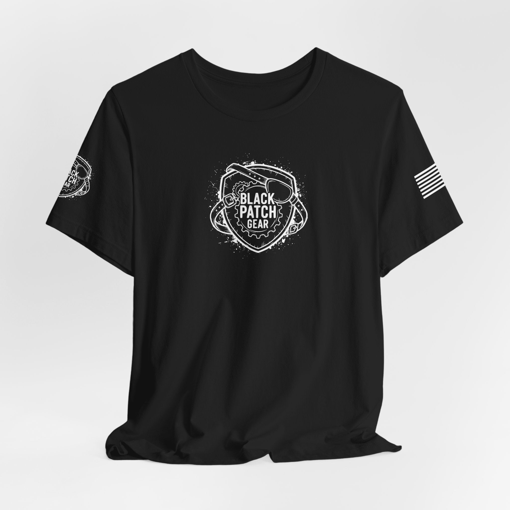 Black Patch Gear Logo (White)