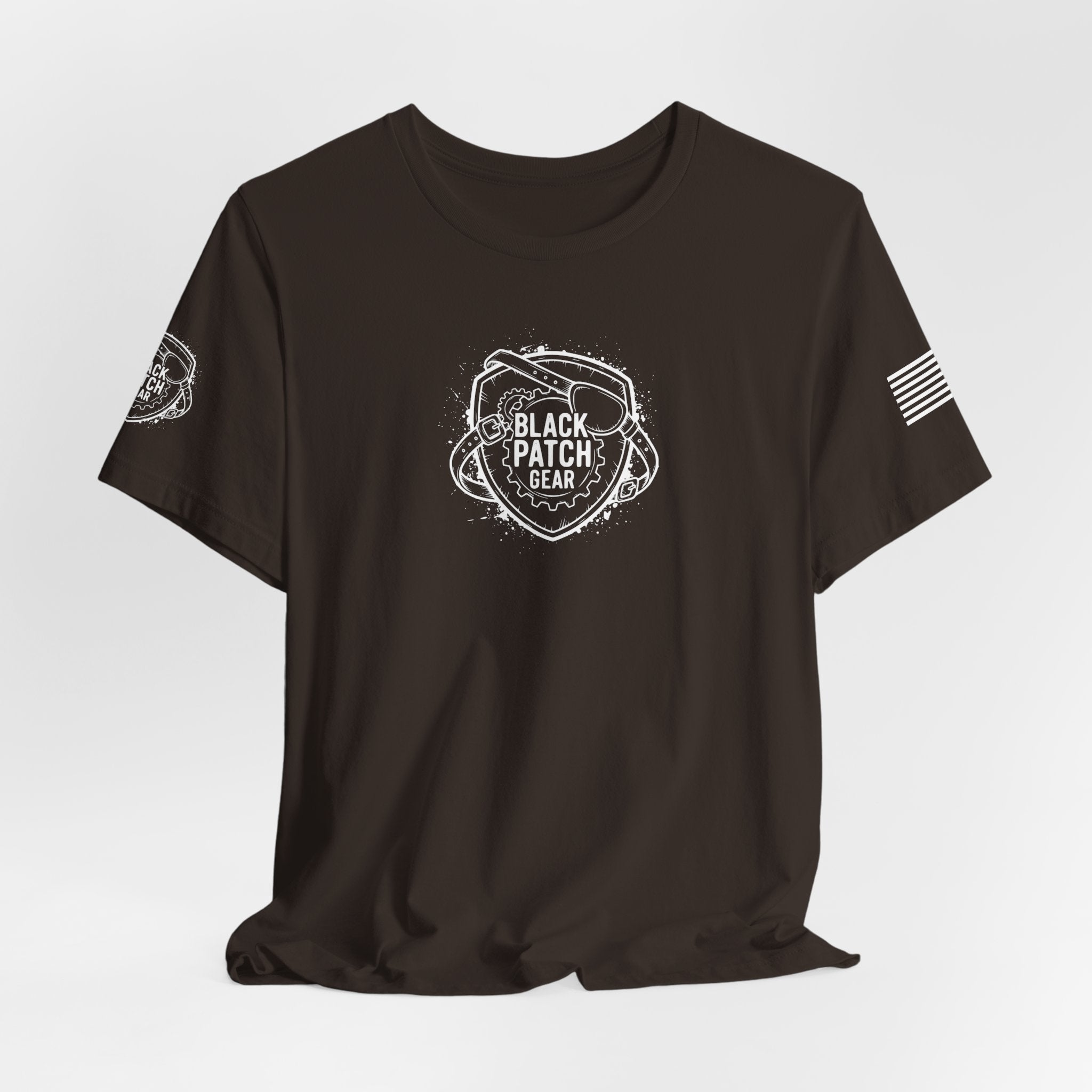 Black Patch Gear Logo (White)