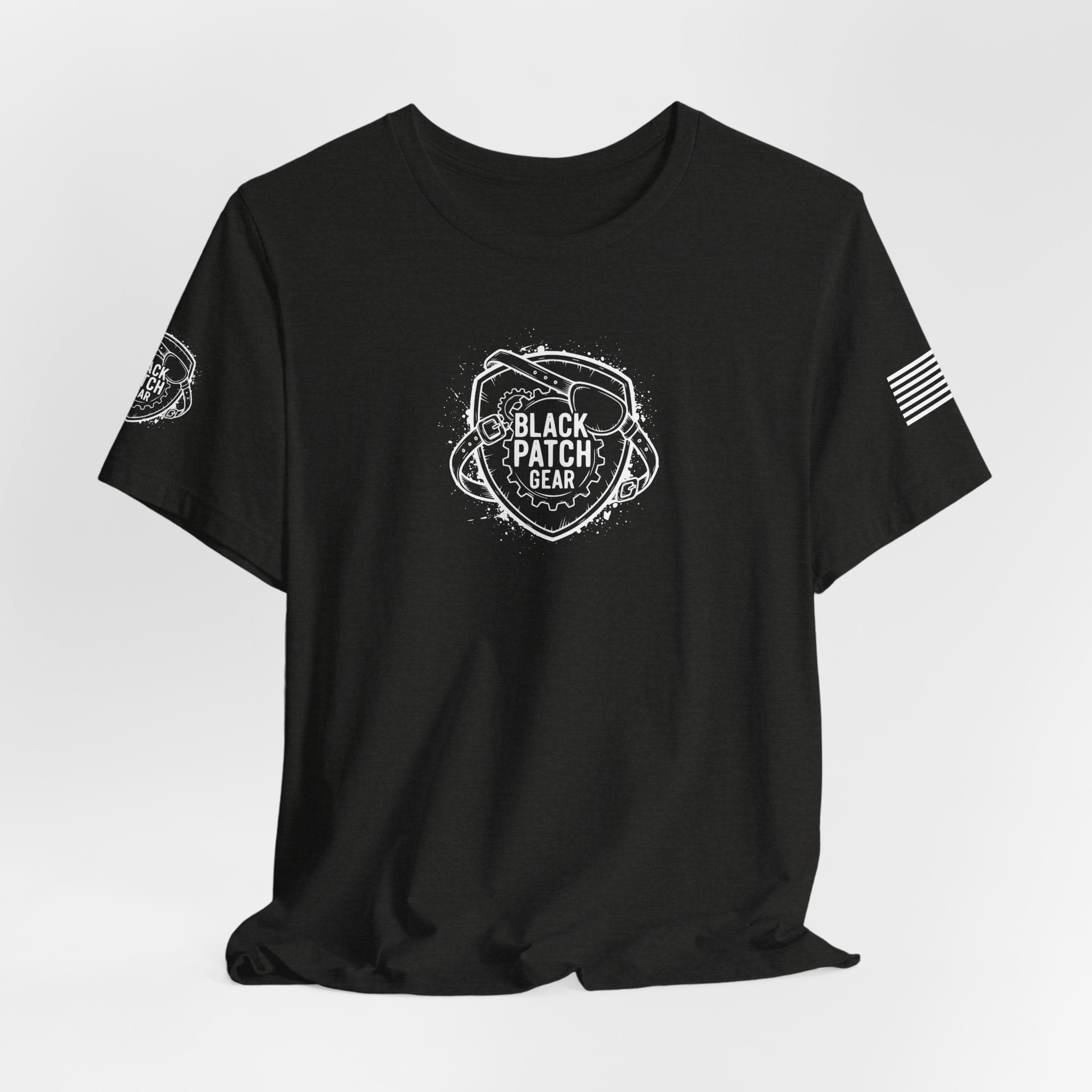 Black Patch Gear Logo (White)