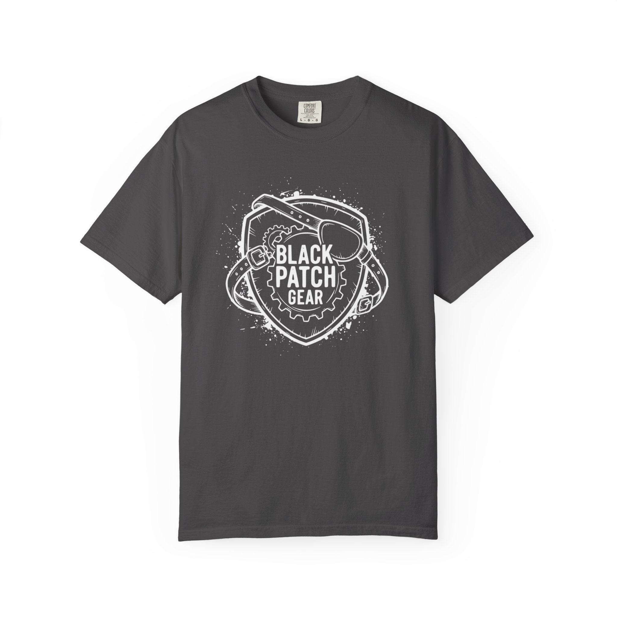 Black Patch Gear Logo (White)
